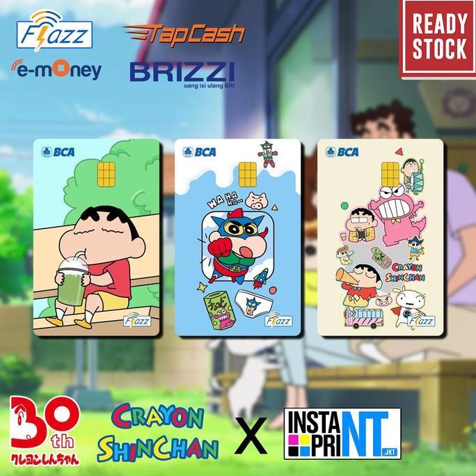 Sfp- Emoney Mandiri Flazz Bca Gen 2 Brizzi Tapcash Custom Crayon Shinchan