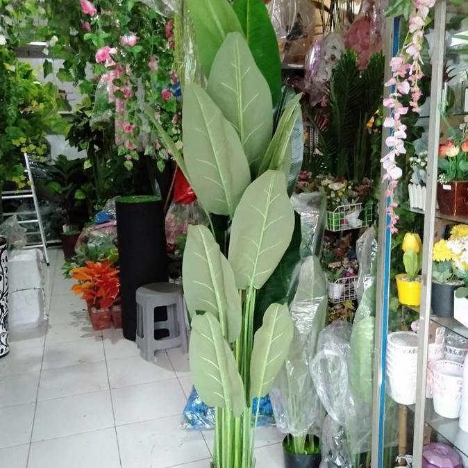 pohon pisang artificial/bunga plastik/pohon pisang plastik/bunga hias