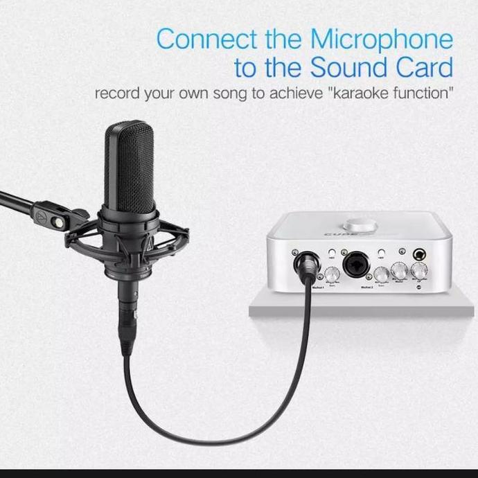 Ugreen Kabel Xlr Male To Female Karaoke Condenser Mixer Cewe Cable Mikrofon Ke Mixer Audio Stabil Sp