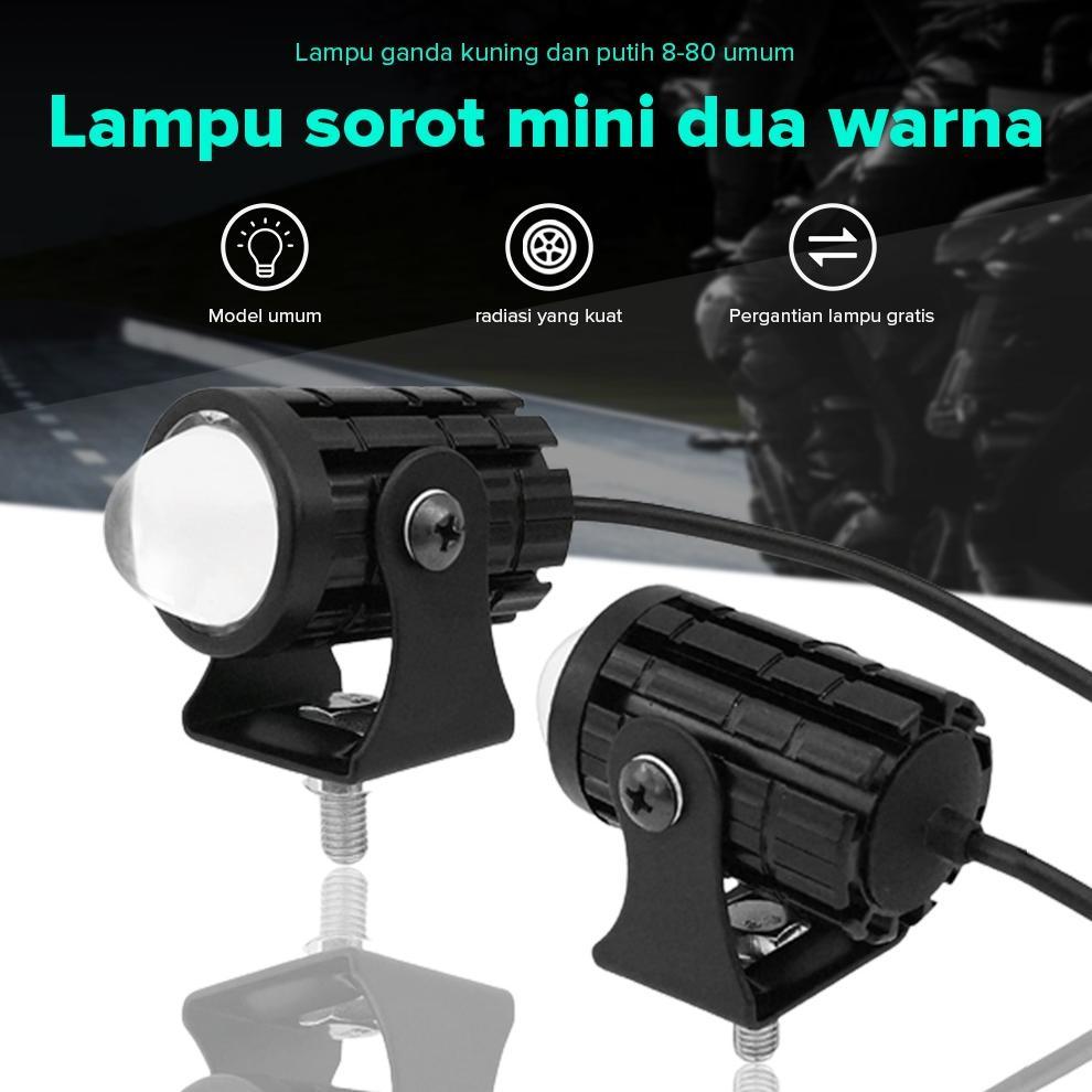 driving lampu tembak laser led mini 2 warna - lampu tembak sorot foglamp mini d2 laser gun/lampu tem