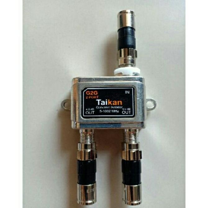 Zubehor- Spliter Antena Tv Cabang 2 Way Splitter Signal + Drat Connector Compre