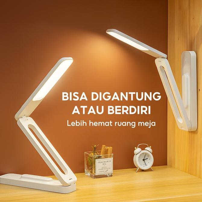 Skytime Desktop Lamp Lampu Meja Belajar Aesthetic Wireless Portable Rechargeable LED Light 3 Mode Ca