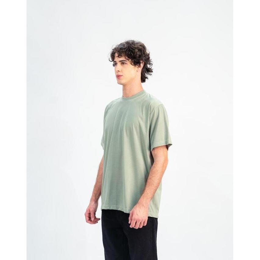 Vorgese- Erigo T-Shirt Contrast Stitch Vaiasu Sage - Kaos Hijau Sage Pria & Wanita