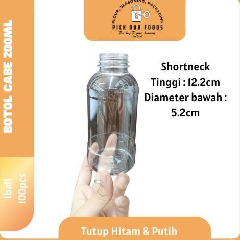 Botol Plastik Cabe 200ml | Botol Cabe 200ml | Botol 200ml | Botol Plastik 200ml Shortneck