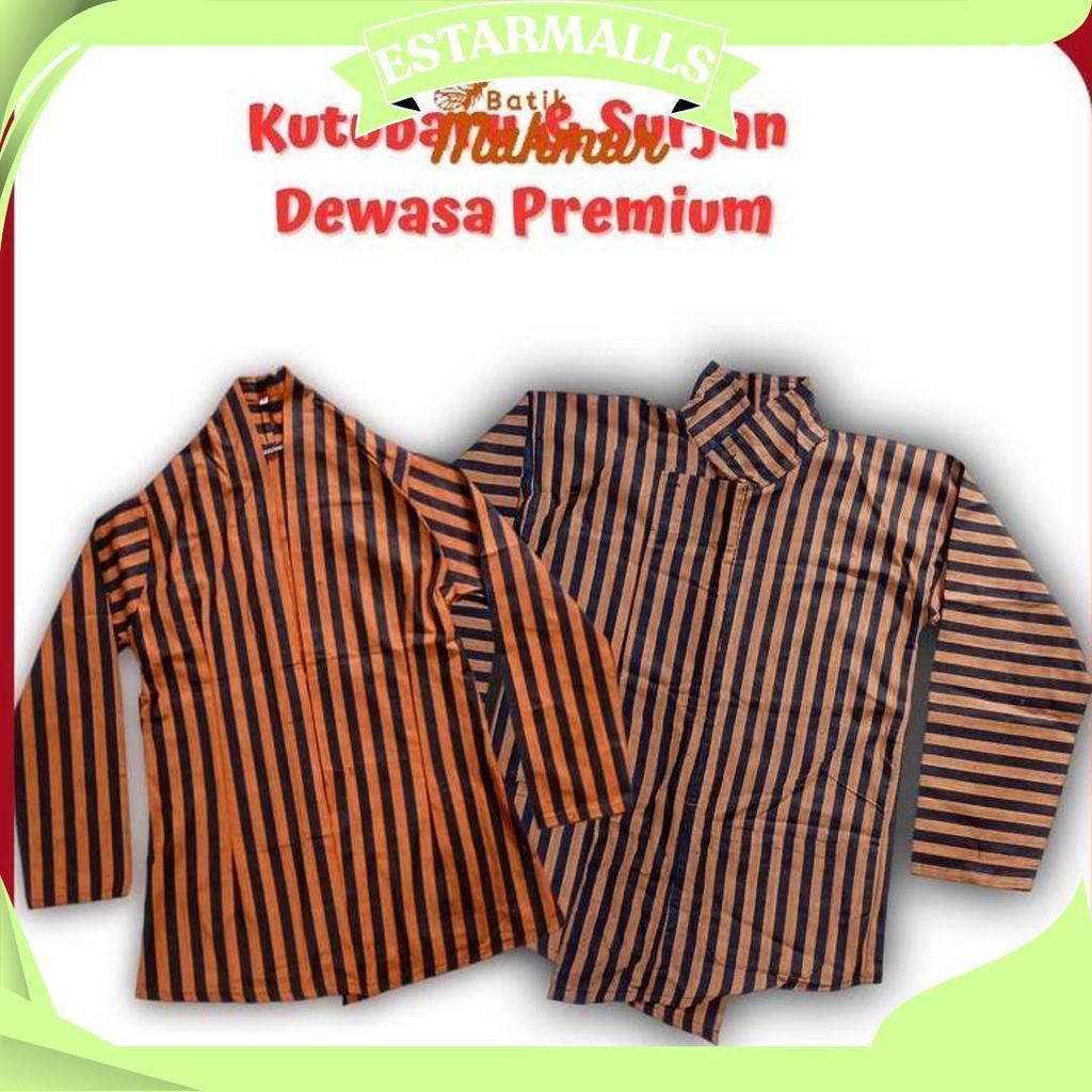 Surjan Kebaya Lurik Kutubaru Pria Wanita Bahan Premium Halus Alusan GBM Terbaru
