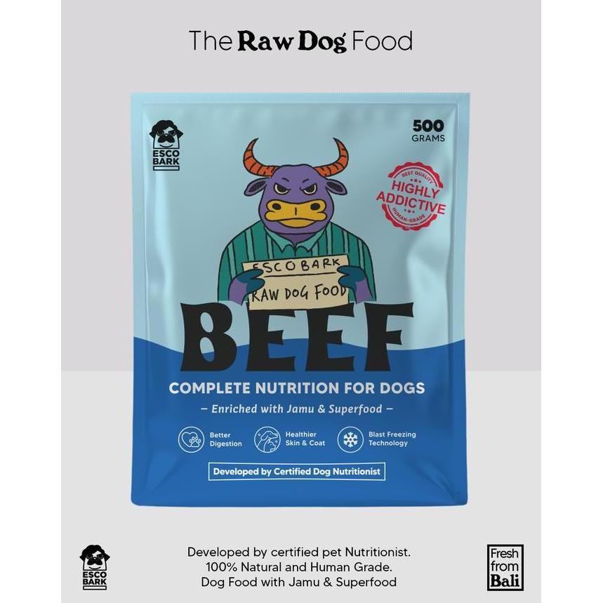 Escobark Complete Beef Raw Dog Food / Makanan Basah Anjing (Sapi)