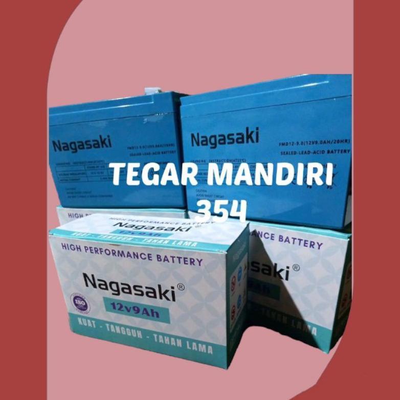 ASLI AKI NAGASAKI 12V 9AH 100% ORIGINAL Batrai aki nagasaki 9amper accu kering nagasaki BIRU