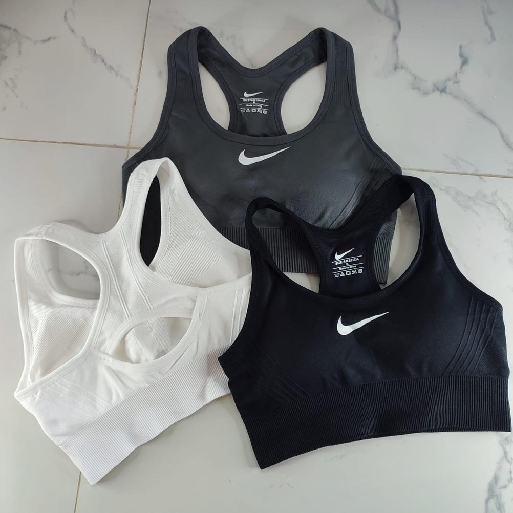 diskon nike sport bra medium support nike swoosh drifit sports bra