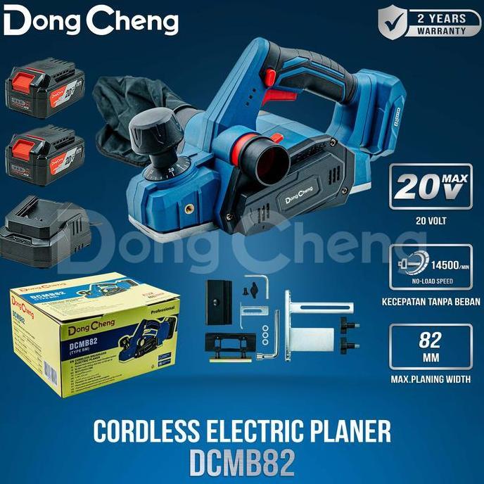 Mesin Serut Kayu Baterai Dongcheng DCMB82 BM Cordless Planer Brushless