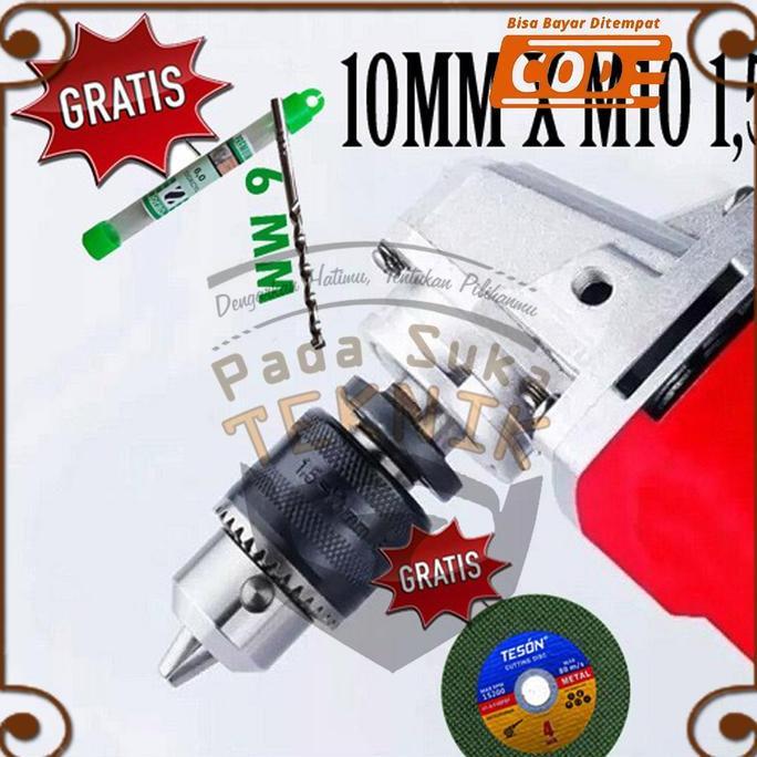 Kepala Bor 10mm Khusus Gerinda Tangan 4 Inch / Kepala Bor Gerinda 4"