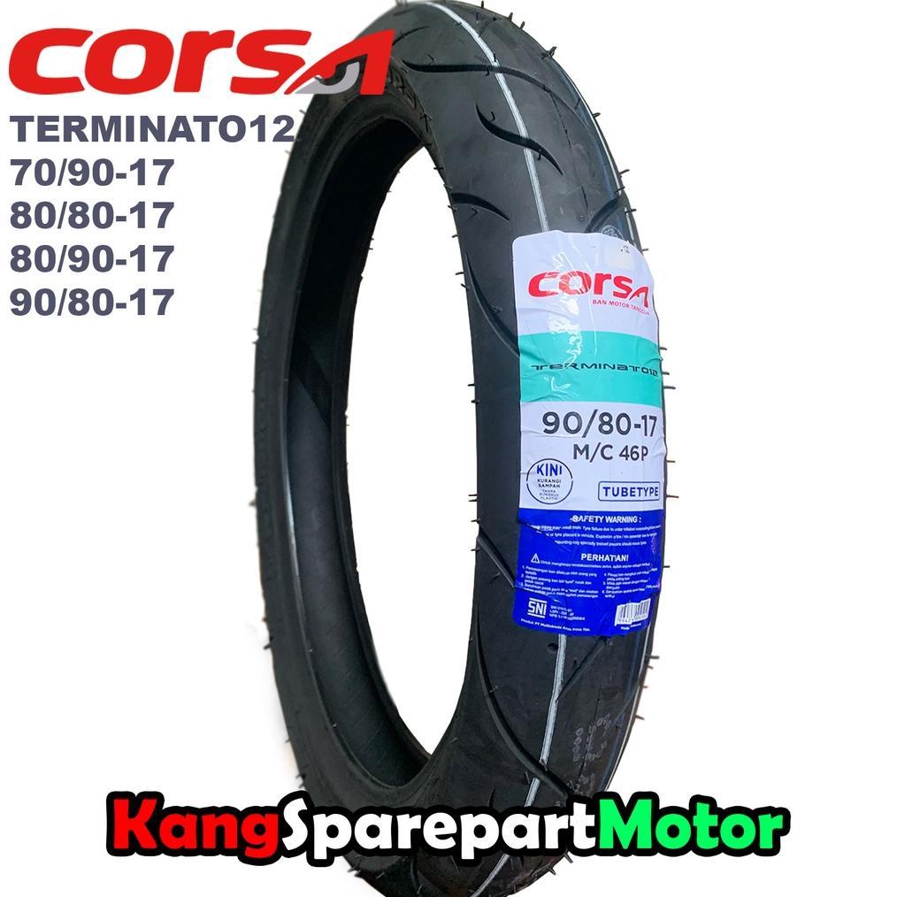 CORSA TERMINATOR  RING 17 (BUKAN TUBBLES) BAN LUAR CORSA TERMINATOR RING 17 TERSEDIA UKURAN 70/90-17