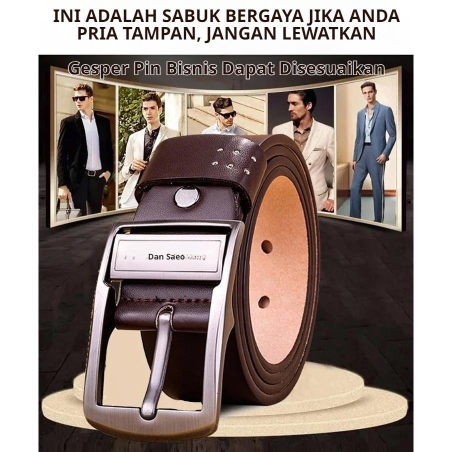 Fast Delivery [Tali Kulit 100% Asli] Sabuk Pria/Ikat Pinggang Pria/Sabuk Kulit Pria/Sabuk Pinggang P
