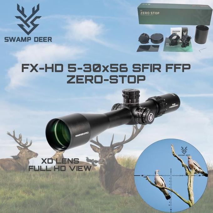 Ready Stock Swampdeer Fx-Hd 5-30X56 Sfir Ffp Zero-Stop Teropong