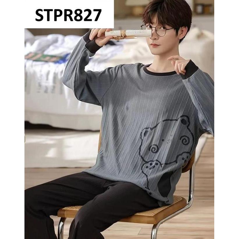 Baju Tidur Pria Piyama Pria Lengan Panjang