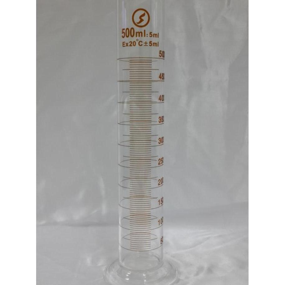 Gelas Ukur 500Ml / Silinder Ukur 500Ml Kaca Tebal Alat Ukur Laboratorium Panca Sakti Terlaris