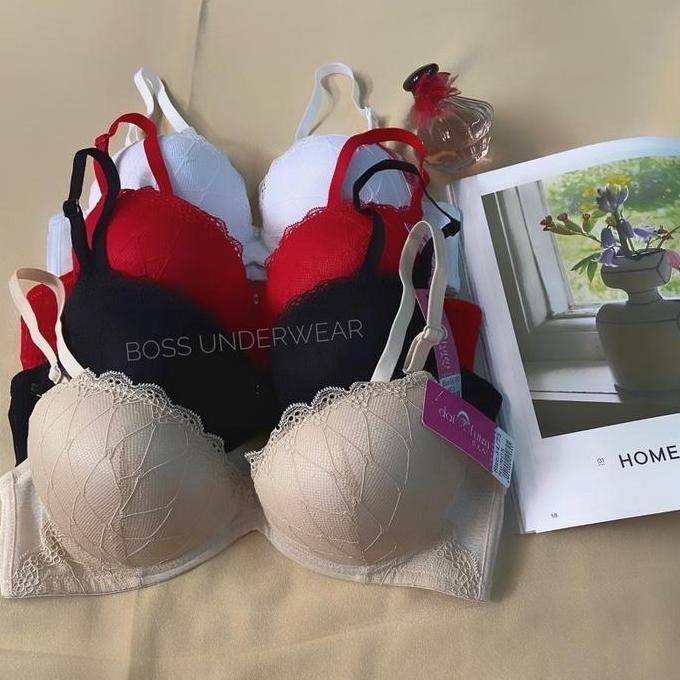 Bra push up kawat busa tebal, BH kawat, BH busa tebal, Bra import, BH push up, bra motif, BH putih, 