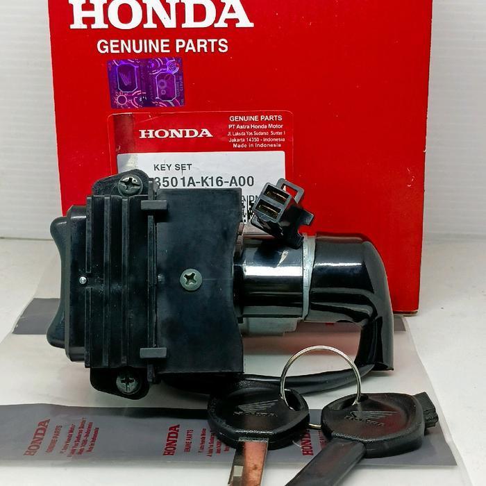 Kunci Kontak Assy Set Komplit K16 Honda Scoopy Fi Th 2012-2015 Original Asli Foto Motor Motorcycle S
