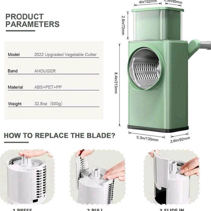 Parutan Sayuran 4In1 Multifungsi / Vegetables Slicers Terlaris