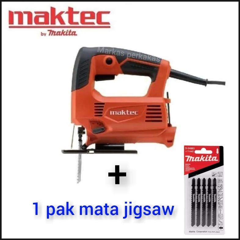 MAKITA 4327M MAKTEC MESIN JIGSAW (free mata jigsaw 5 pcs) Mesin Jigsaw / Gergaji Kayu / Triplek Mura