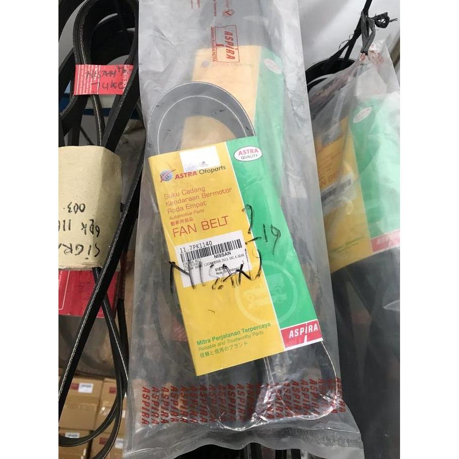 Promo Tali Kipas / Fan Belt Grand Livina (2008-2013) ASPIRA ORI 11-7PK1140 Diskon