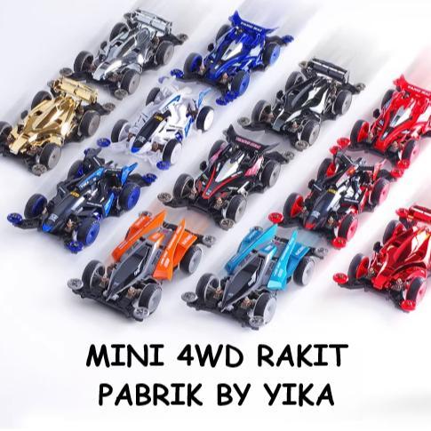 Mobil Mainan Rep, Tamiya Mini 4wd Merk Yika Rakit Pabrik Model  Dyna Hawk Shooting Proud Star Avante