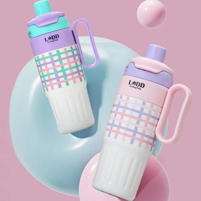 LDD-Tumbler Stainless 800ML Tahan Dingin Tumbler Sedotan Botol Minum Aesthetic Besar Termos