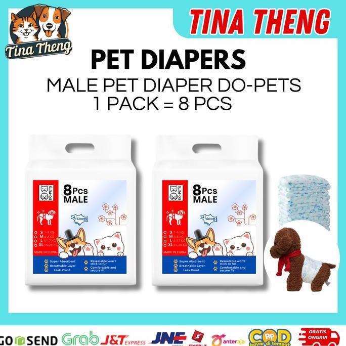 Dobutsu- Diaper Anjing Kucing Jantan Male Diaper Popok Anjing Kucing