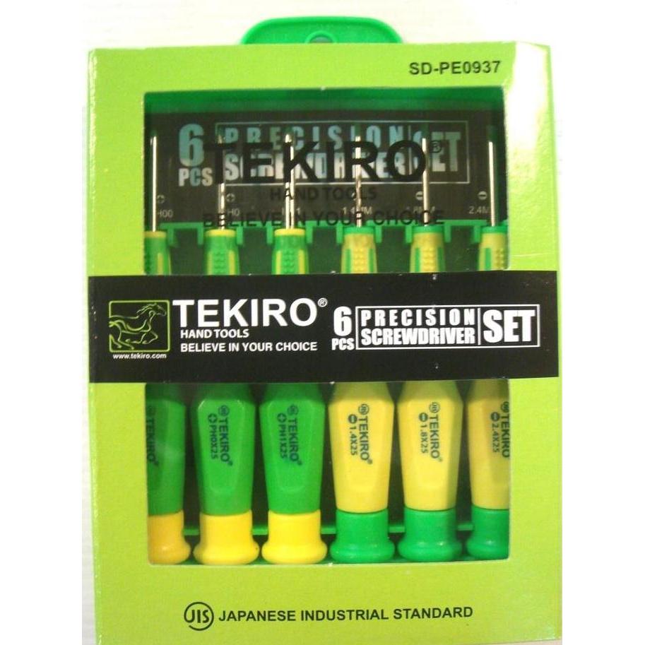 PRECISION SCREWDRIVER 6 PCS TEKIRO