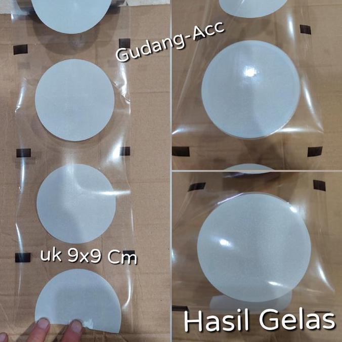 Taberu- Seal Cup Putih Plastik Lid Cup Tulis Nama 1200 Cup / Sealer Printing