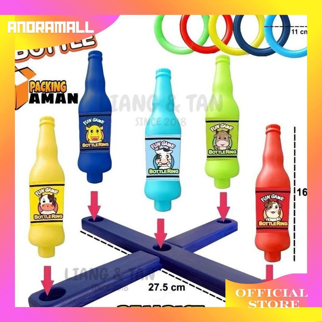 ( BISA COD ) PROMO Mainan Anak Bottle Ring Throw / Mainan Lempar Cincin Botol Rintangan Olahraga / L