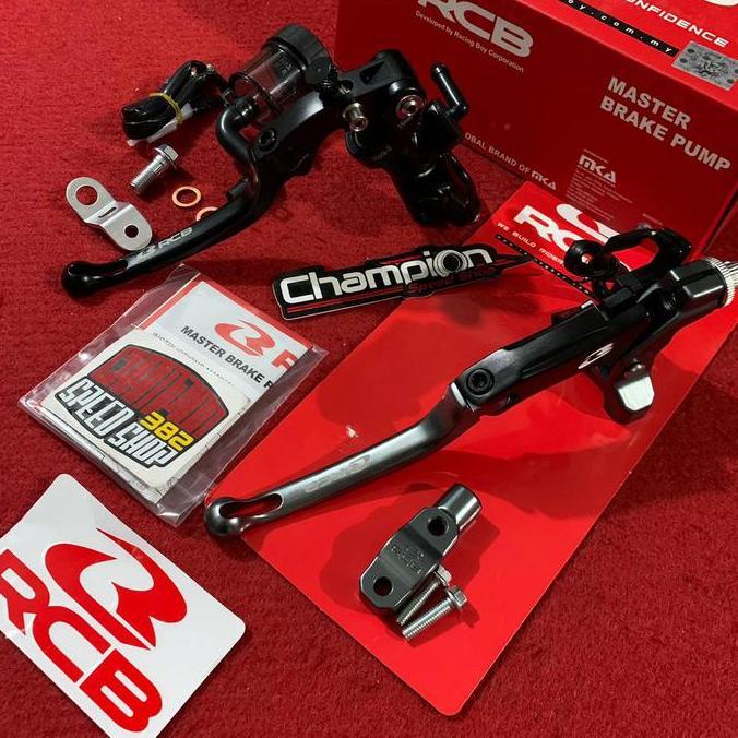 Master Rem Handle Rem Tromol Matic RCB Racing Boy S1 14mm Black Grey