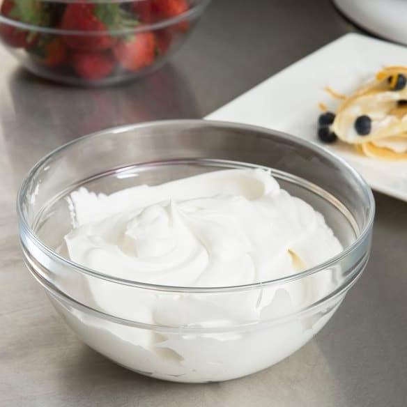 Taberu- Mangkok Kaca Bulat 20 Cm / Mangkok Sayur / Mangkok Saji / Mangkok Kaca Bening / Mangkok Besa