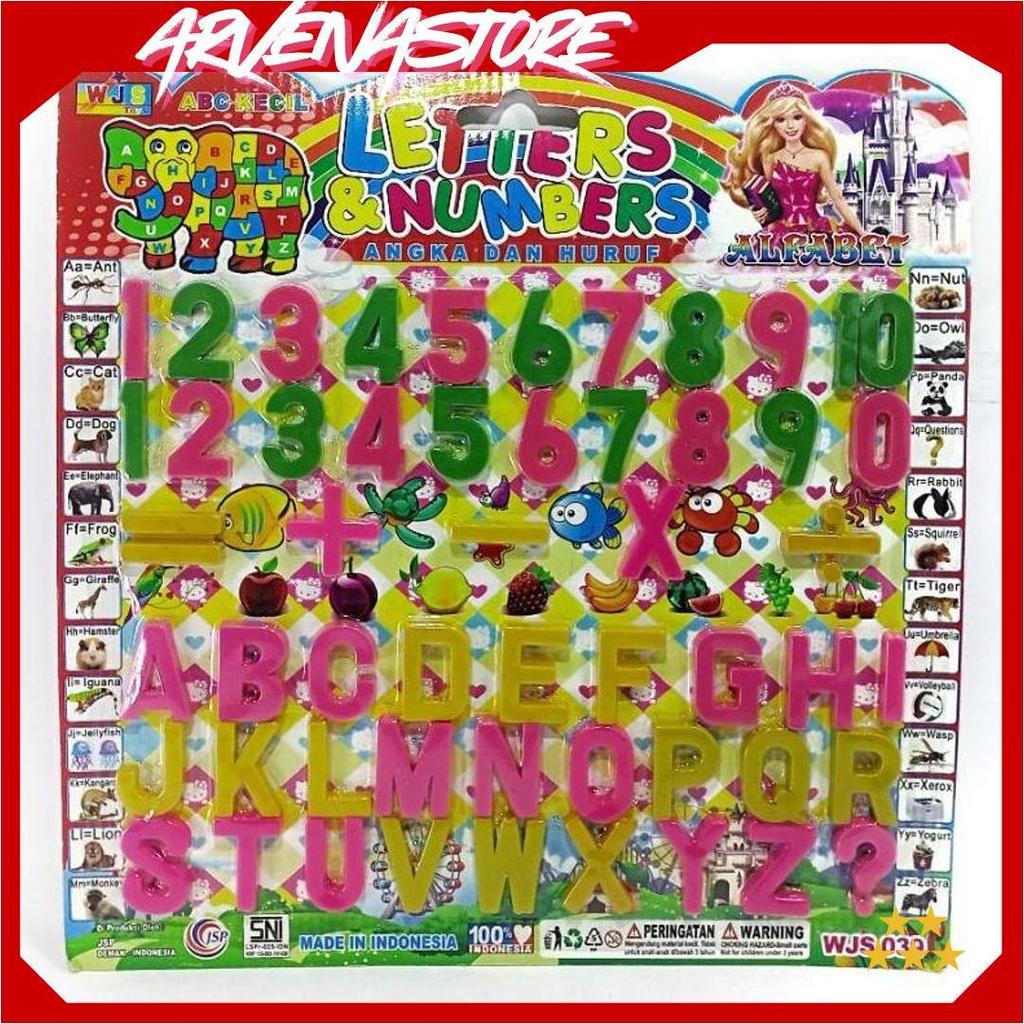 MAINAN ABC ANGKA BELAJAR SUSUN HURUF DAN ANGKA ALPABET MAGNET ATPromo