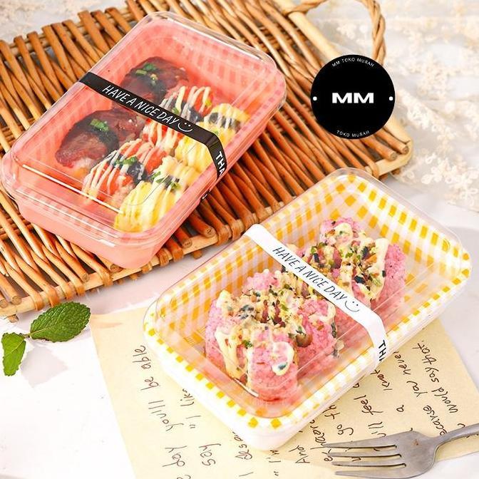 10pcs KOREAN dessert box kotak mika kue dessert box cake tiramisu box