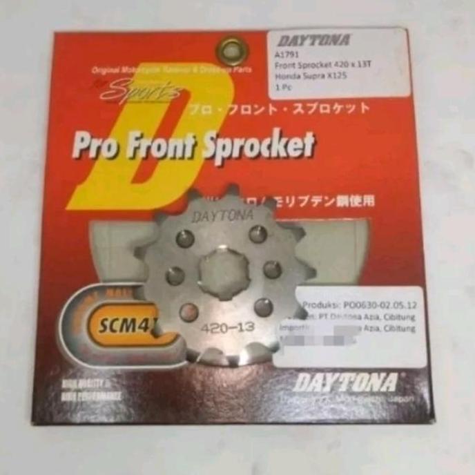 Promo GEAR DEPAN DAYTONA SUPRA X125/BLADE 420-13T Diskon
