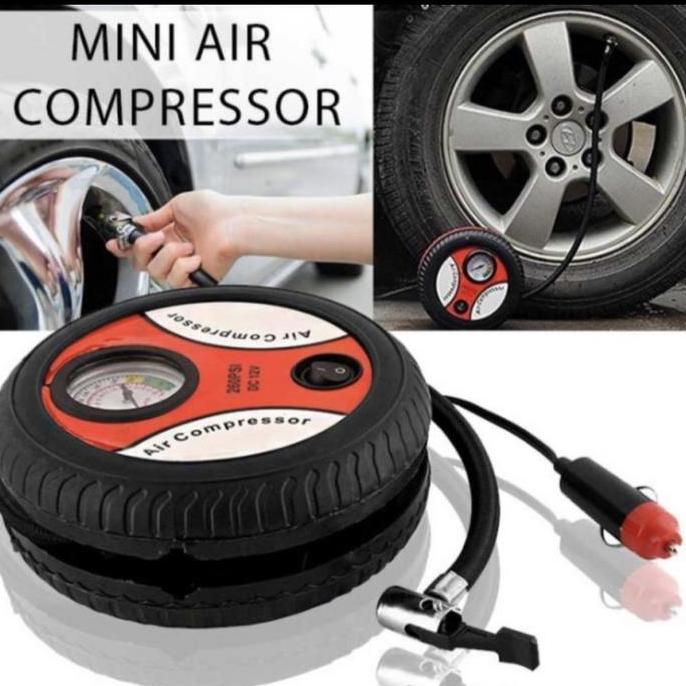 POMPA BAN MOTOR MOBIL SEPEDA / POMPA UDARA BAN MOBIL ELEKTRIK PORTABLE