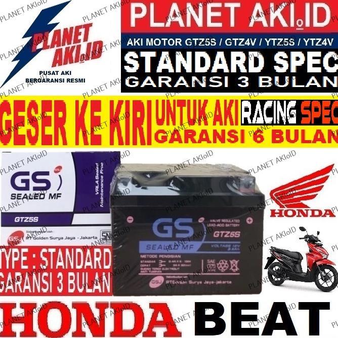 BRONIAGAID AKI MOTOR HONDA BEAT GTZ5S ACCU KERING MF ORIGINAL