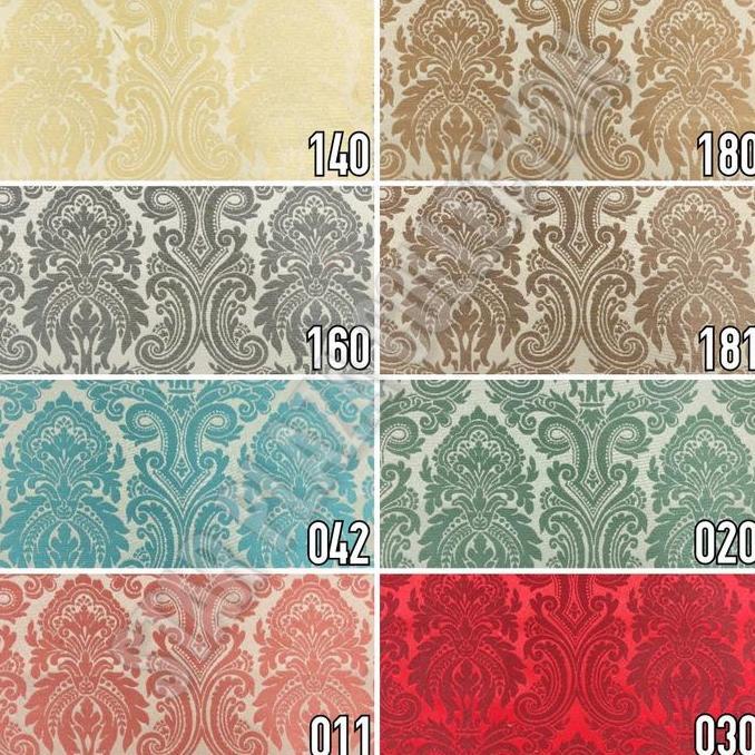 Kain Kanvas Premium Meubel Sofa Jok Kursi Motif Bunga Klasik - Solver