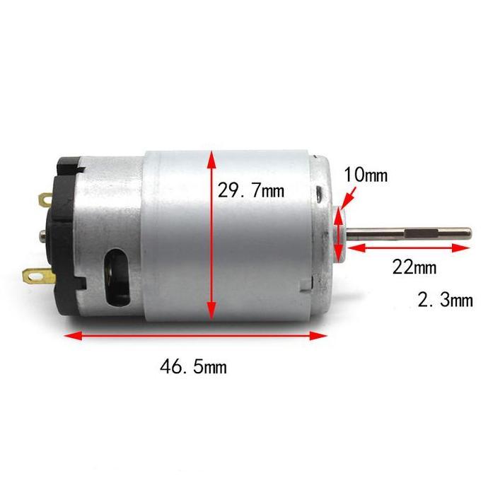 Dinamo Motor Round Shaft 395 Dc 6-12V (395Bx)