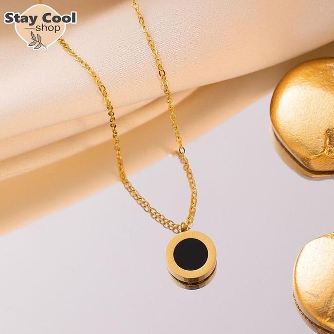 SATU SET KALUNG GELANG CINCIN ANTING BVGARY TITANIUM