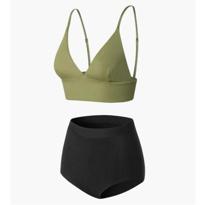Savana Beachwear - CORAL REEF Bikini Set high waist baju renang wanita