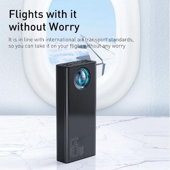 Baseus 65W Power Bank 30000Mah Pd Quick Charging For Smartphone Laptop