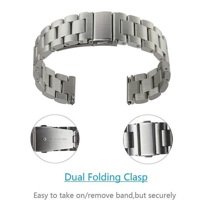 NEW STAINLESS METAL STRAP 22MM FOR AMAZFIT GTR 2 3 4 / BIP 5 / MI S1 / HUAWEI GT2 GT3 GT4 GT5 GT6 46
