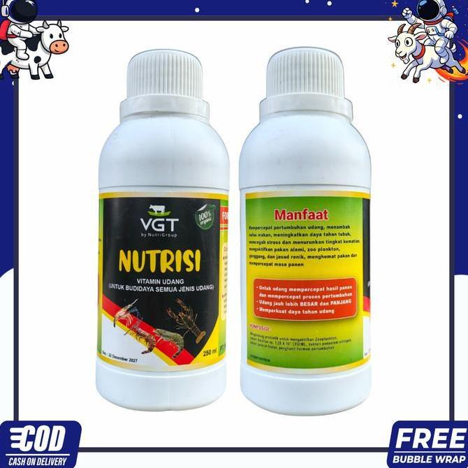 VGT NUTRISI UDANG 250 ML - Untuk Meningkatkan Produktivitas & Pertumbuhan Udang.