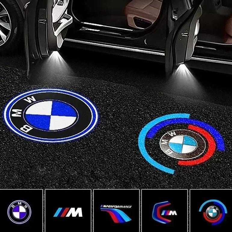 New For BMW M X3 X5 X6  2pcs Car Logo Led Door Light Projector Lamp For BMW 50th M E46 E90 E49 F30 F