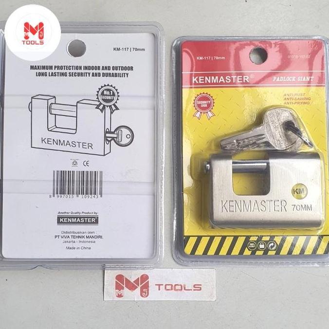 Gembok Giant KENMASTER 60mm KM-117 - Gembok Panser KENMASTER - KENMASTER Gembok Anti Maling - Gembok