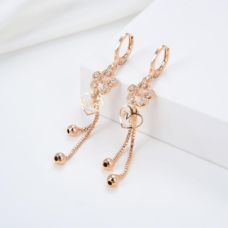 MURAH HYL JEWELRY COD COD Anting Titanium Wanita Emas Muda Anti Karat Dewasa Tusuk Korea Asli Panjan