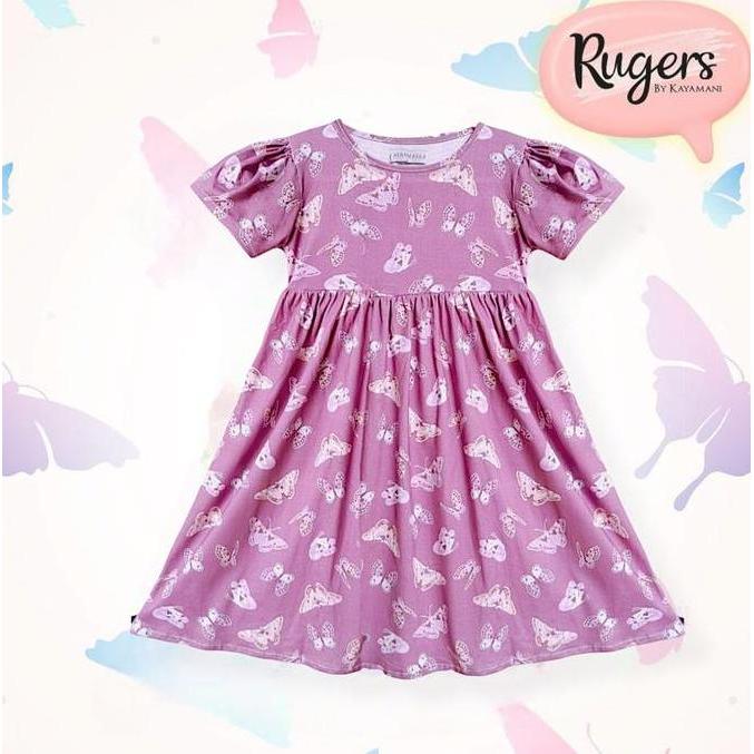 Rugers By Kayamani - Dress Anak Perempuan - butterfly purple