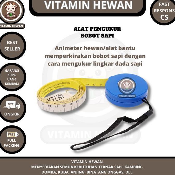 METERAN SAPI - PITA UKUR - ALAT UKUR LINGKAR DADA SAPI & TAKSIR BOBOT.