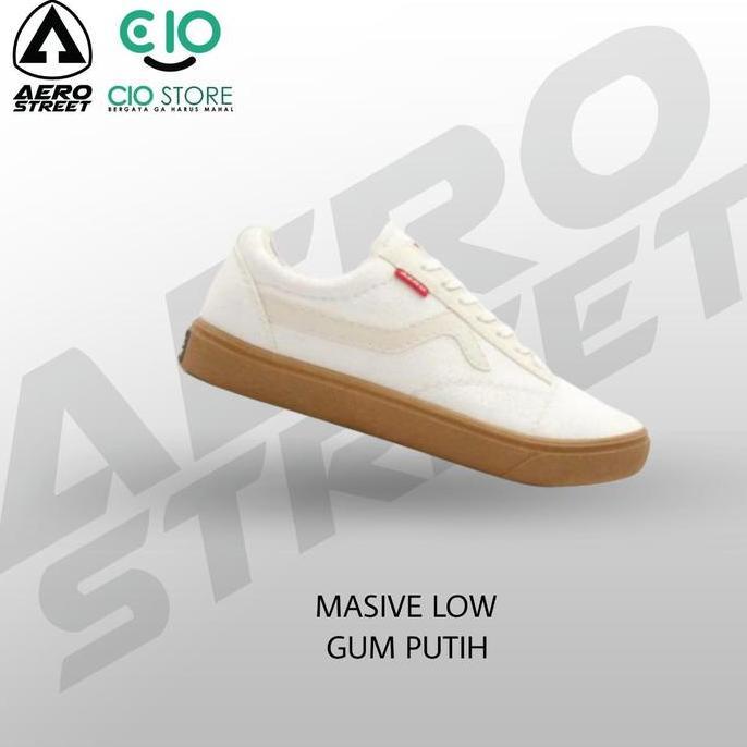 AEROSTREET MASSIVE LOW GUM PUTIH/WHITE 100% ORIGINAL